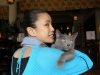 映画「ねこのひげ」主演猫の「慎之輔」と主演女優の渡辺真起子さん